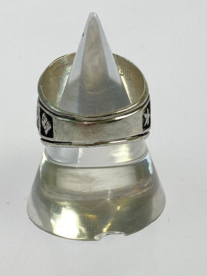 【中古品】【メンズ/レディース】 HERFF JONES ハーフ ジョーンズ SILVER USA 1977 COLLEGE RING シルバー USA 1977 カレッジ リング 指輪 リング 192-260403-em-33-min カラー：シルバー 号数 万代Net店