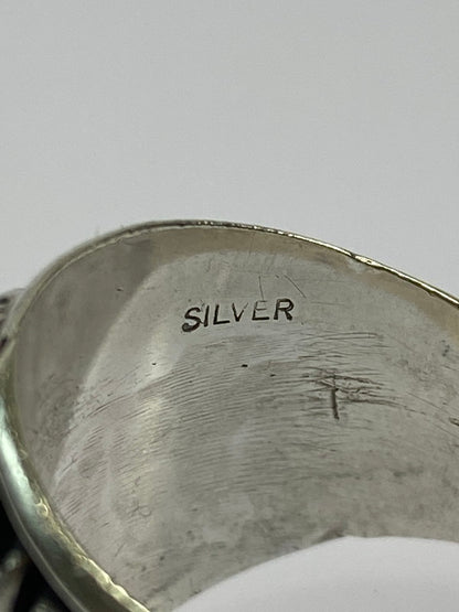 【中古品】【メンズ/レディース】 HERFF JONES ハーフ ジョーンズ SILVER USA 1977 COLLEGE RING シルバー USA 1977 カレッジ リング 指輪 リング 192-260403-em-33-min カラー：シルバー 号数 万代Net店