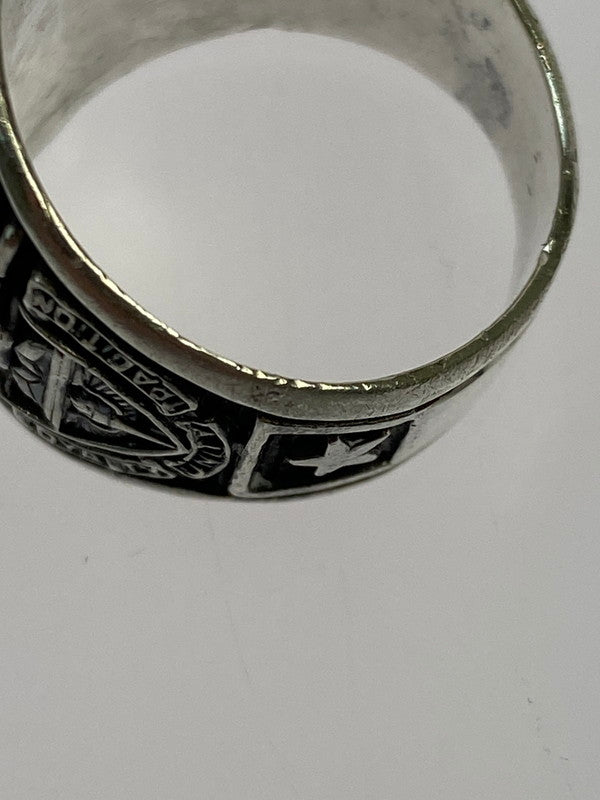 【中古品】【メンズ/レディース】 HERFF JONES ハーフ ジョーンズ SILVER USA 1977 COLLEGE RING シルバー USA 1977 カレッジ リング 指輪 リング 192-260403-em-33-min カラー：シルバー 号数 万代Net店
