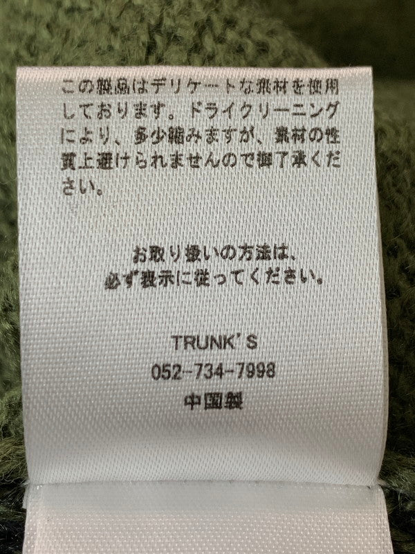 【中古美品】【メンズ】 WAX ワックス WX-0397 DIA CARDIGAN カーディガン 142-260402-zi-05-min サイズ：S カラー：ブラック/グリーンカーキ 万代Net店