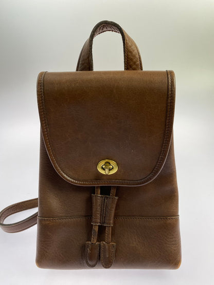 【現状渡し品】【レディース】 OLD COACH オールド コーチ LEATHER BACKPACK レザーバックパック 180-260402-zi-22-min カラー：ブラウン 万代Net店