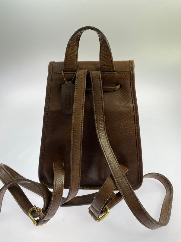 【現状渡し品】【レディース】 OLD COACH オールド コーチ LEATHER BACKPACK レザーバックパック 180-260402-zi-22-min カラー：ブラウン 万代Net店
