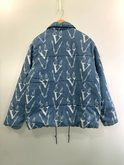 【中古品】【メンズ】 VOLCOM ボルコム FERGADELIC JACKET ファーガデリック ジャケット メンズ アウター プリント 142-260403-em-09-min サイズ：M カラー：ライトブルー 万代Net店