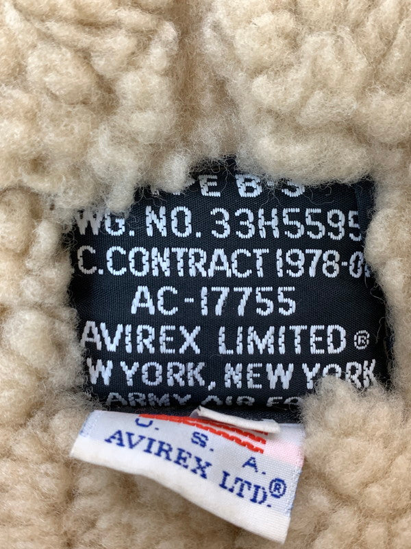 【現状渡し品】【メンズ】 AVIREX アヴィレックス AC-17755 TYPE B-3 FLIGHT JACKET フライトジャケット アウター 145-260402-zi-07-min サイズ：38 カラー：ブラウン 万代Net店