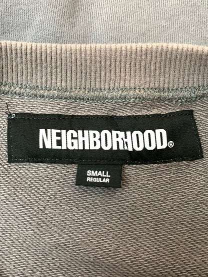 【中古品】【メンズ】 NEIGHBORHOOD ネイバーフッド 22AW LOGO SWEAT 222QTNH-CSM01 ロゴ スウェット 長袖トップス 142-260403-em-08-min サイズ：S カラー：チャコール 万代Net店
