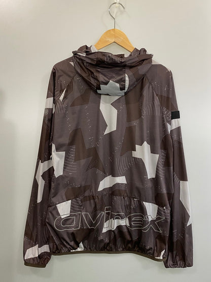 【中古品】【メンズ】 AVIREX アヴィレックス SEASONAL CAMO HOODED JACKET シーズナル カモ フーデッド ジャケット 6192126 メンズ アウター 145-260704-hu-52-min サイズ：L カラー：ブラウン 万代Net店