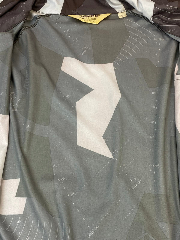 【中古品】【メンズ】 AVIREX アヴィレックス SEASONAL CAMO HOODED JACKET シーズナル カモ フーデッド ジャケット 6192126 メンズ アウター 145-260704-hu-52-min サイズ：L カラー：ブラウン 万代Net店