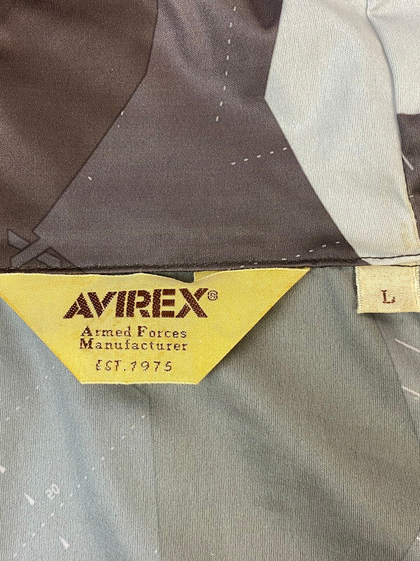 【中古品】【メンズ】 AVIREX アヴィレックス SEASONAL CAMO HOODED JACKET シーズナル カモ フーデッド ジャケット 6192126 メンズ アウター 145-260704-hu-52-min サイズ：L カラー：ブラウン 万代Net店