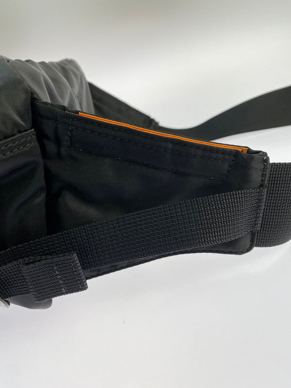 【中古品】【メンズ/レディース】 PORTER ポーター TANKER WAIST BAG 622-78302 タンカー ウエストバッグ ボディバッグ カバン 188-260403-em-43-min カラー：BLACK 万代Net店