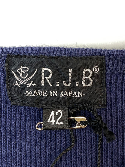 【中古品】【メンズ】 RJB アールジェイビー V NECK THERMAL L S Vネック サーマル ロングスリーブ メンズ 長袖 145-260715-hu-42-min サイズ：42 カラー：ネイビー系 万代Net店