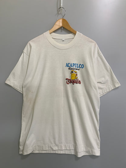 【中古品】【メンズ】 USED 90S ONE TEQUILA TEE 半袖Tシャツ ショートスリーブ 146-260718-AS-26-min サイズ：XL カラー：ホワイト 万代Net店