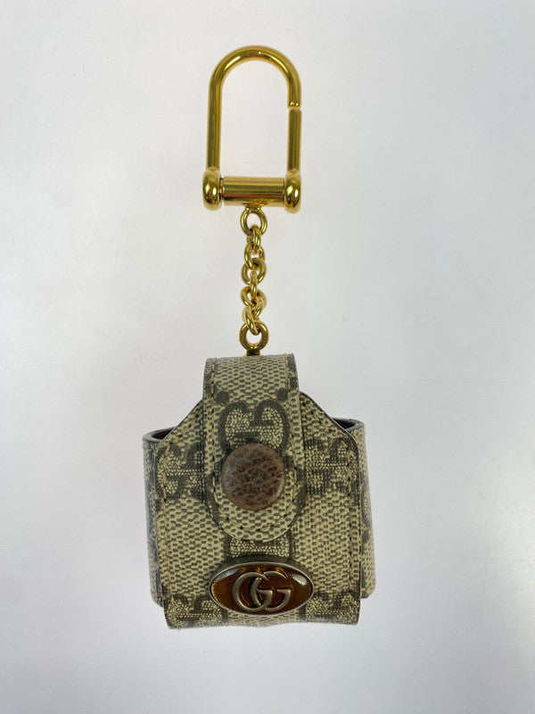 【中古品】【メンズ/レディース】 GUCCI グッチ AIR PODS CASE 596720 エアーポッズ ケース 小物入れ イヤホン 収納ケース 183-260403-em-57-min カラー：ブラウン系 万代Net店