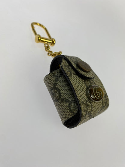【中古品】【メンズ/レディース】 GUCCI グッチ AIR PODS CASE 596720 エアーポッズ ケース 小物入れ イヤホン 収納ケース 183-260403-em-57-min カラー：ブラウン系 万代Net店