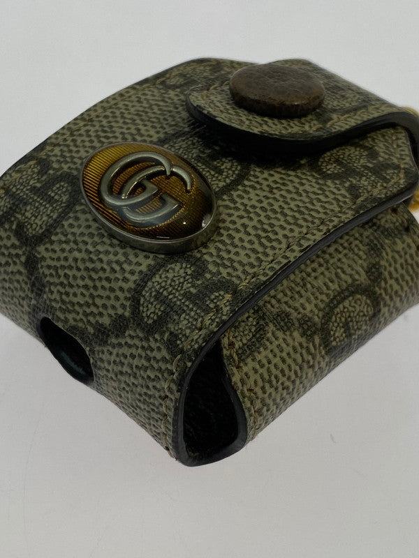 【中古品】【メンズ/レディース】 GUCCI グッチ AIR PODS CASE 596720 エアーポッズ ケース 小物入れ イヤホン 収納ケース 183-260403-em-57-min カラー：ブラウン系 万代Net店