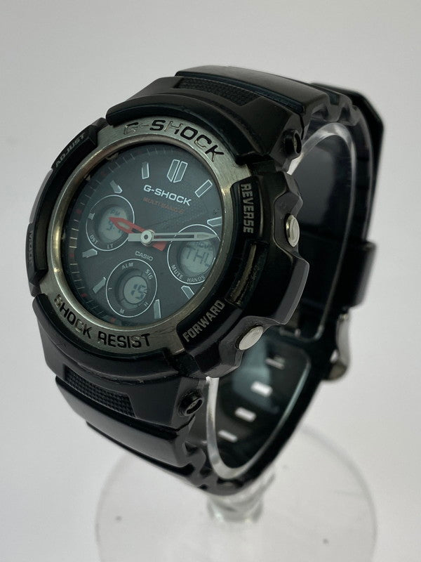 【中古品】【メンズ】 G-SHOCK ジーショック M100 SERIES SOLAR WATCH AWG-M100-1AJF ソーラー ウォッチ 腕時計 メンズ 196-260403-em-59-min カラー：ブラック 万代Net店