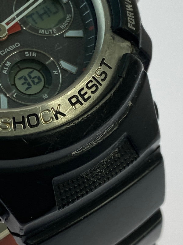 【中古品】【メンズ】 G-SHOCK ジーショック M100 SERIES SOLAR WATCH AWG-M100-1AJF ソーラー ウォッチ 腕時計 メンズ 196-260403-em-59-min カラー：ブラック 万代Net店