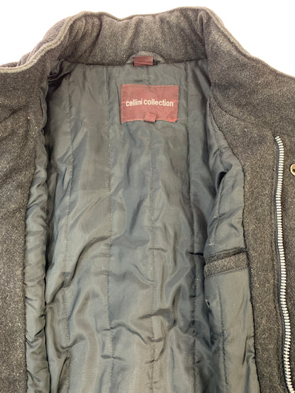 【中古品】【メンズ】 CELLINI チェリーニ 80S ZIP WOOL BLOUSON 80年代 ジップ ウール ブルゾン メンズ アウター 146-260709-hu-34-min サイズ：L カラー：ダークグレー 万代Net店