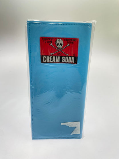 【中古品】【メンズ/レディース】 CREAM SODA クリームソーダ 長財布 水色 ロングウォレット ファッション 小物 201-260403-em-68-min カラー：ライトブルー 万代Net店