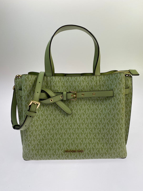 【中古品】【レディース】 Michael Kors マイケルコース 2WAY TOTE BAG ハンドバッグ カバン 188-260407-AS-42-min カラー：グリーン 万代Net店