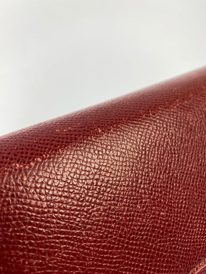 【現状渡し品】【レディース】 BVLGARI ブルガリ LEATHER LONG WALLET レザー ロングウォレット 長財布 181-260611-yn-11-min カラー：レッド 万代Net店