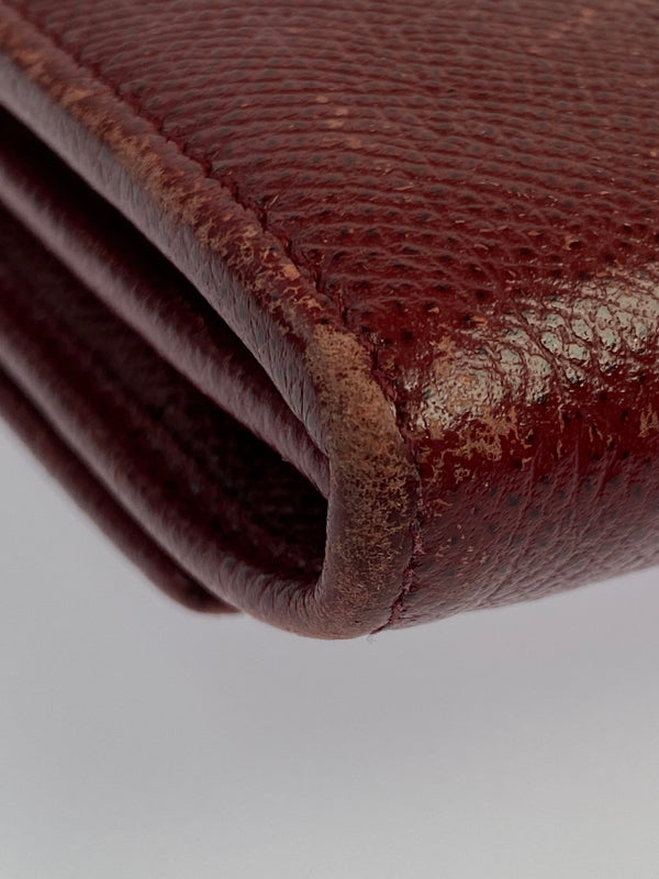 【現状渡し品】【レディース】 BVLGARI ブルガリ LEATHER LONG WALLET レザー ロングウォレット 長財布 181-260611-yn-11-min カラー：レッド 万代Net店