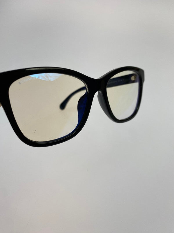 【中古品】【メンズ】 CHANEL シャネル マトラッセ ココマーク カラーレンズ メガネ 3443-S-A 53□16-140 ファッション 小物 眼鏡 182-260403-em-56-min カラー：ブラック 万代Net店