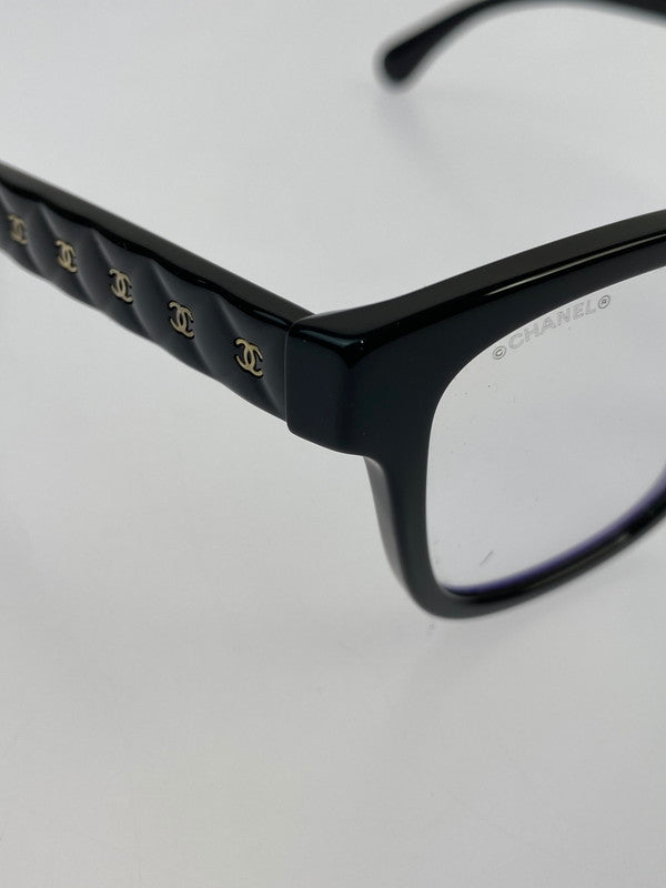 【中古品】【メンズ】 CHANEL シャネル マトラッセ ココマーク カラーレンズ メガネ 3443-S-A 53□16-140 ファッション 小物 眼鏡 182-260403-em-56-min カラー：ブラック 万代Net店