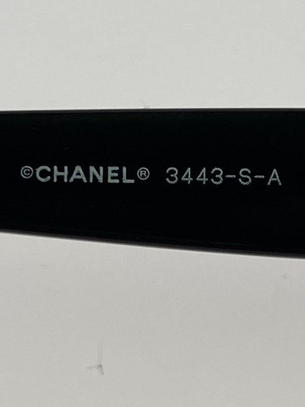 【中古品】【メンズ】 CHANEL シャネル マトラッセ ココマーク カラーレンズ メガネ 3443-S-A 53□16-140 ファッション 小物 眼鏡 182-260403-em-56-min カラー：ブラック 万代Net店