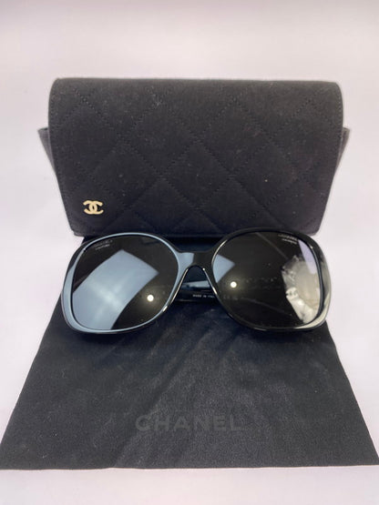 【中古品】【メンズ/レディース】 CHANEL シャネル ココマーク チェーン サングラス 5470-Q-A 57□17-140 182-260403-em-55-min カラー：ブラック 万代Net店