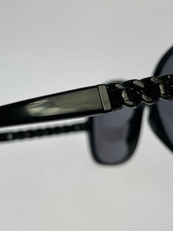 【中古品】【メンズ/レディース】 CHANEL シャネル ココマーク チェーン サングラス 5470-Q-A 57□17-140 182-260403-em-55-min カラー：ブラック 万代Net店