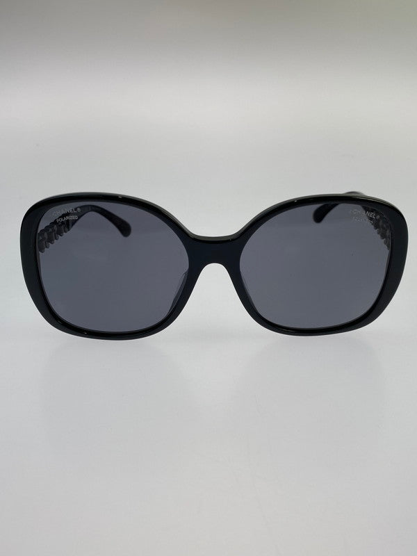 【中古品】【メンズ/レディース】 CHANEL シャネル ココマーク チェーン サングラス 5470-Q-A 57□17-140 182-260403-em-55-min カラー：ブラック 万代Net店
