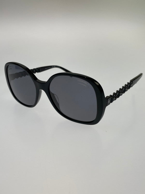 【中古品】【メンズ/レディース】 CHANEL シャネル ココマーク チェーン サングラス 5470-Q-A 57□17-140 182-260403-em-55-min カラー：ブラック 万代Net店
