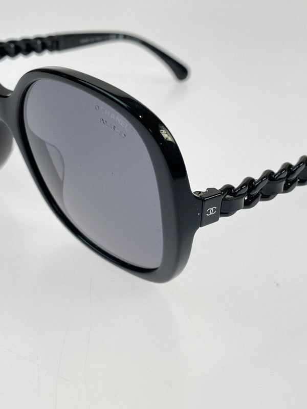 【中古品】【メンズ/レディース】 CHANEL シャネル ココマーク チェーン サングラス 5470-Q-A 57□17-140 182-260403-em-55-min カラー：ブラック 万代Net店