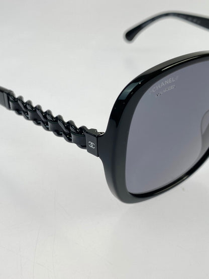 【中古品】【メンズ/レディース】 CHANEL シャネル ココマーク チェーン サングラス 5470-Q-A 57□17-140 182-260403-em-55-min カラー：ブラック 万代Net店