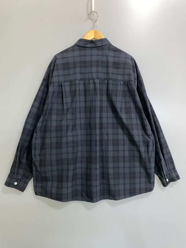 【中古品】【メンズ】 KEBOZ ケボズ CORDURA CHECK BIG SHIRT コーデュラ チェック ビッグシャツ メンズ トップス ロングスリーブ 142-260630-hu-24-min サイズ：L カラー：グレー系（チェック） 万代Net店