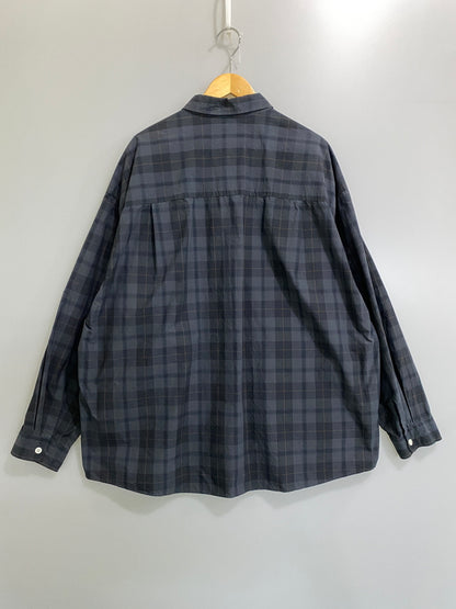 【中古品】【メンズ】 KEBOZ ケボズ CORDURA CHECK BIG SHIRT コーデュラ チェック ビッグシャツ メンズ トップス ロングスリーブ 142-260630-hu-24-min サイズ：L カラー：グレー系（チェック） 万代Net店