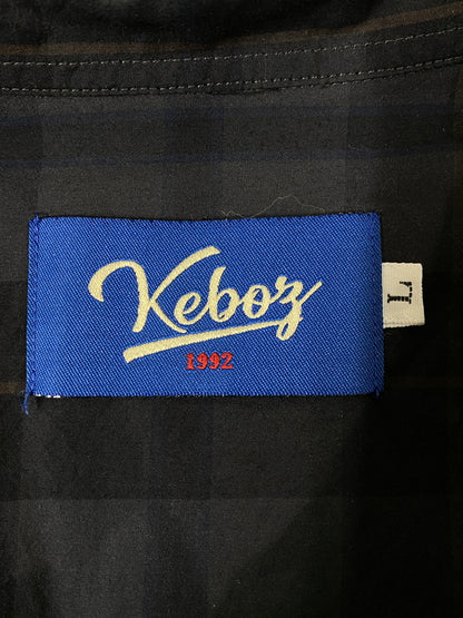 【中古品】【メンズ】 KEBOZ ケボズ CORDURA CHECK BIG SHIRT コーデュラ チェック ビッグシャツ メンズ トップス ロングスリーブ 142-260630-hu-24-min サイズ：L カラー：グレー系（チェック） 万代Net店
