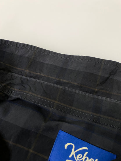 【中古品】【メンズ】 KEBOZ ケボズ CORDURA CHECK BIG SHIRT コーデュラ チェック ビッグシャツ メンズ トップス ロングスリーブ 142-260630-hu-24-min サイズ：L カラー：グレー系（チェック） 万代Net店