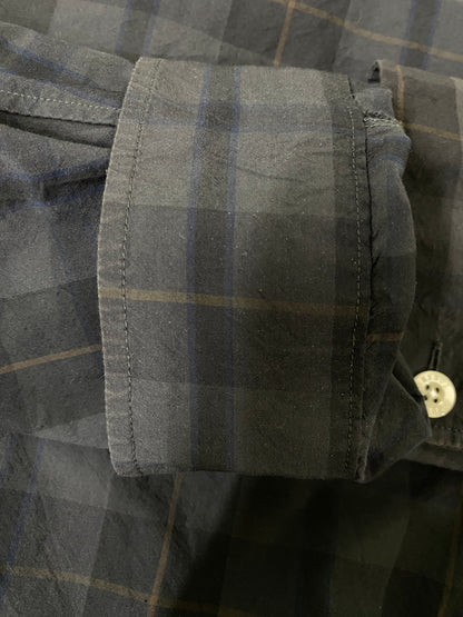【中古品】【メンズ】 KEBOZ ケボズ CORDURA CHECK BIG SHIRT コーデュラ チェック ビッグシャツ メンズ トップス ロングスリーブ 142-260630-hu-24-min サイズ：L カラー：グレー系（チェック） 万代Net店