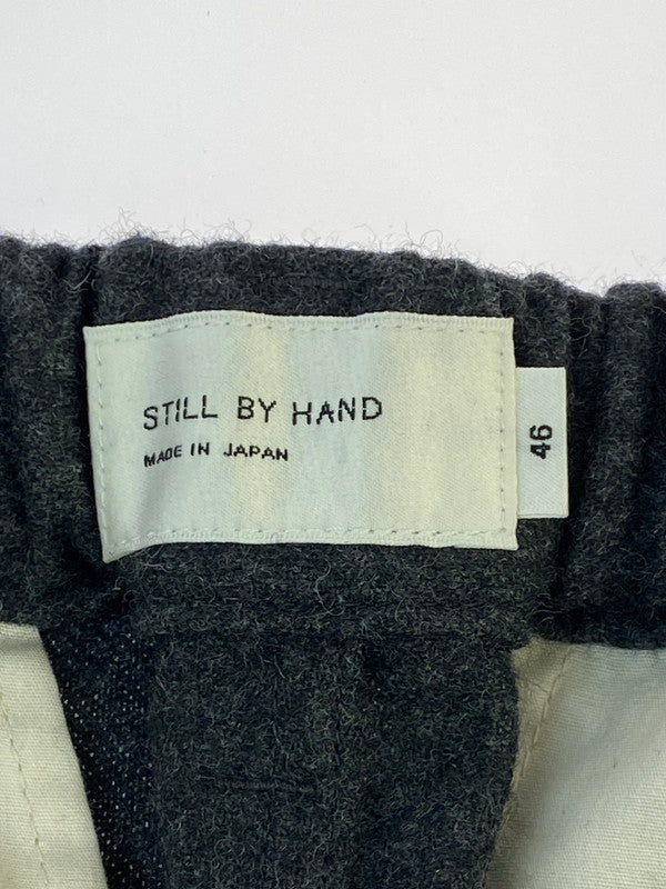【中古品】【メンズ】 STILL BY HAND スティルバイハンド ウールフラノ素材 ニータックパンツ PT01244 メンズ ボトムス イージーパンツ 151-260403-em-49-min サイズ：46 カラー：グレー 万代Net店