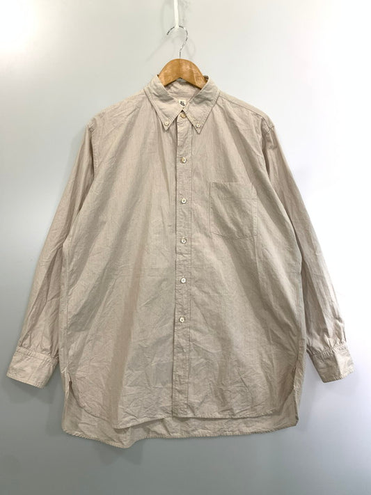【中古品】【メンズ】 KAPTAIN SUNSHINE キャプテンサンシャイン BIG BUTTON-DOWN SHIRT KS9SSH10 ビッグ ボタンダウンシャツ メンズ トップス 140-260403-em-16-min サイズ：40 カラー：ベージュ系 万代Net店