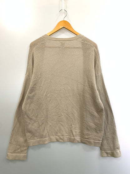 【中古品】【メンズ】 BATONER バトナー NO BUTTON CARDIGAN BN-23SM-075 ノーボタンカーディガン メンズ トップス 薄手 140-260403-em-17-min サイズ：2 カラー：ベージュ系 万代Net店