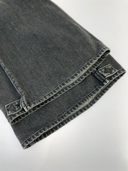 【中古品】【メンズ】 LAD MUSICIAN ラッドミュージシャン 23SS 12OZ DENIM BAGGY PANTS 2123-503 12オンス デニム バギーパンツ メンズ ボトムス ジーンズ 151-260403-em-48-min サイズ：42 カラー：インディゴブラック 万代Net店