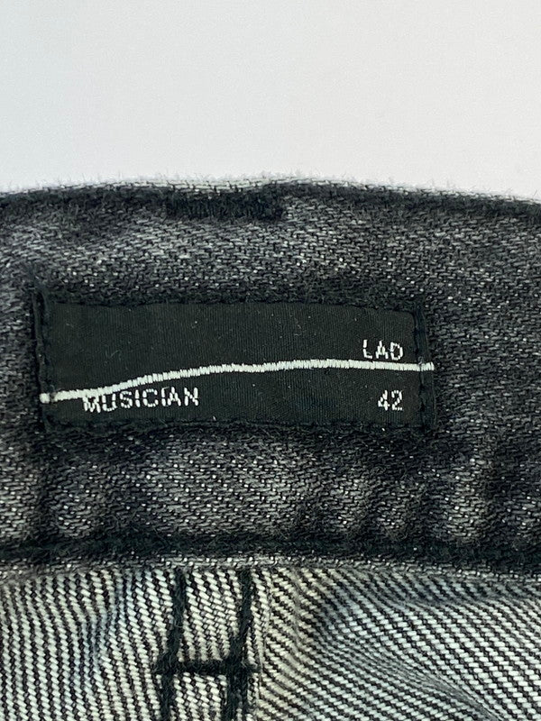 【中古品】【メンズ】 LAD MUSICIAN ラッドミュージシャン 23SS 12OZ DENIM BAGGY PANTS 2123-503 12オンス デニム バギーパンツ メンズ ボトムス ジーンズ 151-260403-em-48-min サイズ：42 カラー：インディゴブラック 万代Net店