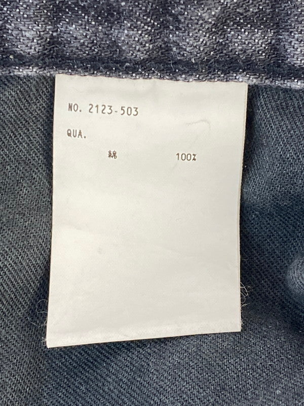 【中古品】【メンズ】 LAD MUSICIAN ラッドミュージシャン 23SS 12OZ DENIM BAGGY PANTS 2123-503 12オンス デニム バギーパンツ メンズ ボトムス ジーンズ 151-260403-em-48-min サイズ：42 カラー：インディゴブラック 万代Net店