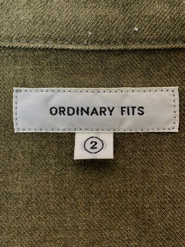 【中古品】【メンズ】 Ordinary fits オーディナリーフィッツ COACH JACKET コーチジャケット メンズ ウール ライトアウター 140-260403-em-19-min サイズ：2 カラー：カーキ 万代Net店