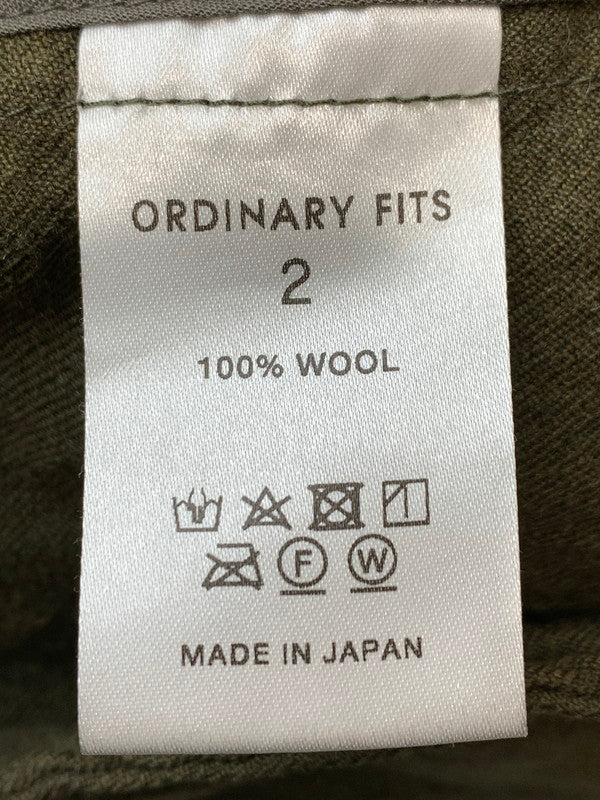 【中古品】【メンズ】 Ordinary fits オーディナリーフィッツ COACH JACKET コーチジャケット メンズ ウール ライトアウター 140-260403-em-19-min サイズ：2 カラー：カーキ 万代Net店