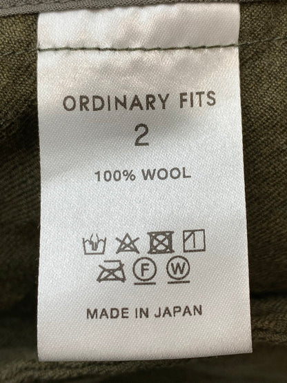【中古品】【メンズ】 Ordinary fits オーディナリーフィッツ COACH JACKET コーチジャケット メンズ ウール ライトアウター 140-260403-em-19-min サイズ：2 カラー：カーキ 万代Net店