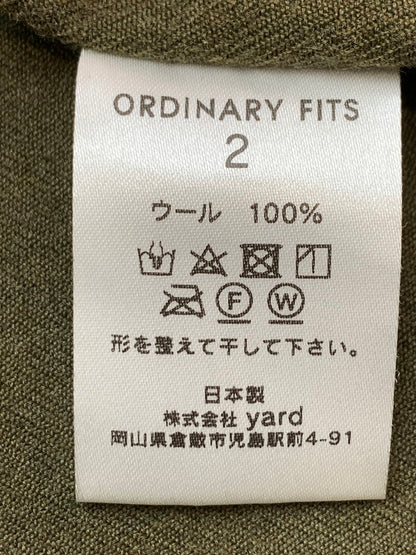 【中古品】【メンズ】 Ordinary fits オーディナリーフィッツ COACH JACKET コーチジャケット メンズ ウール ライトアウター 140-260403-em-19-min サイズ：2 カラー：カーキ 万代Net店