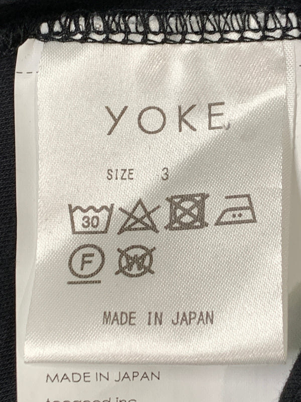 【中古品】【メンズ】 YOKE ヨーク YK23FW0566CS 23AW HIGH NECK LONG SLEEVE TEE 長袖Tシャツ ロングスリーブ ハイネック 140-260729-AS-29-min サイズ：3 カラー：ブラック 万代Net店